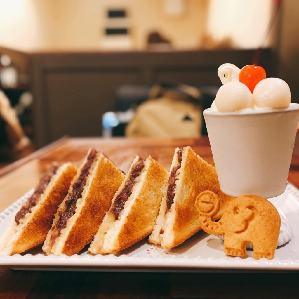 ユーザーが投稿した小倉ホットサンドの写真 - 実際訪問したユーザーが直接撮影して投稿した菊井カフェ喫茶ゾウメシの写真