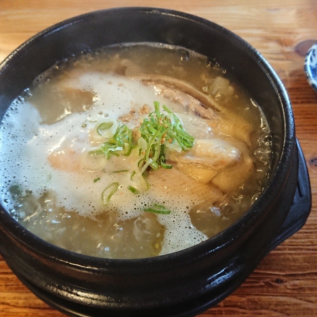 ユーザーが投稿した参鶏湯昼膳の写真 - 実際訪問したユーザーが直接撮影して投稿した真弓南韓国鍋かしき屋福茂千 本店の写真