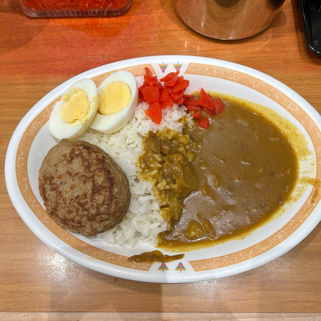 ユーザーが投稿したハンバーグカレーの写真 - 実際訪問したユーザーが直接撮影して投稿した西新宿カレーカレーショップC&C 新宿本店の写真