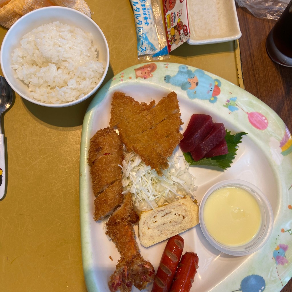 ユーザーが投稿したお子様ランチの写真 - 実際訪問したユーザーが直接撮影して投稿した栄魚介 / 海鮮料理まるは食堂 ラシック店の写真