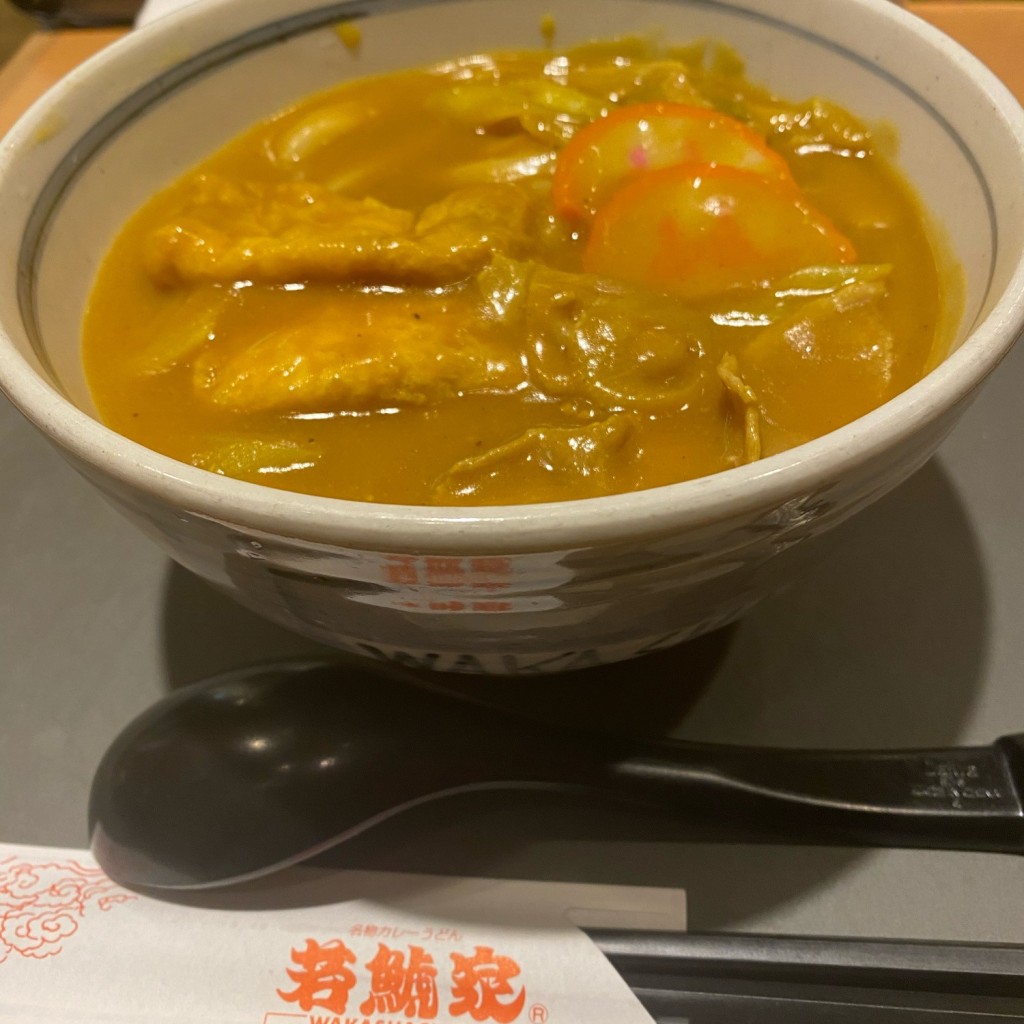 ユーザーが投稿した名物カレーうどんの写真 - 実際訪問したユーザーが直接撮影して投稿した中央町うどん若鯱家 アピタ桑名店の写真