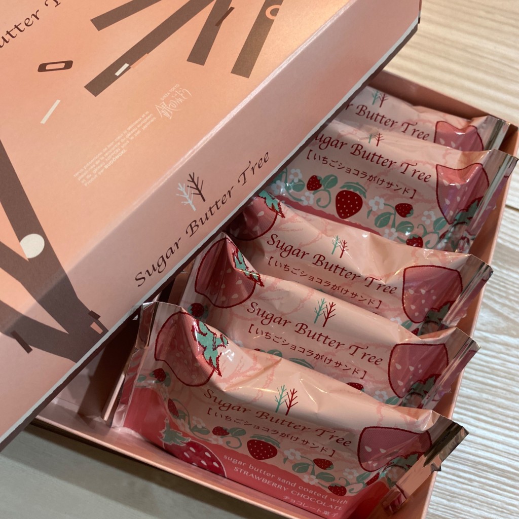 ユーザーが投稿した苺ショコラがけ5個の写真 - 実際訪問したユーザーが直接撮影して投稿した名駅スイーツシュガーバターの木 ジェイアールナゴヤタカシマヤ店の写真