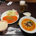 坦々麺、エビチリ - 実際訪問したユーザーが直接撮影して投稿した国分中央中華料理チャイニーズキッチン タンタン パティオ店の写真のメニュー情報