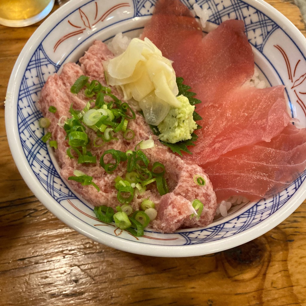 ユーザーが投稿したLunchねぎトロ丼の写真 - 実際訪問したユーザーが直接撮影して投稿した百人町居酒屋磯丸水産 大久保駅前店の写真