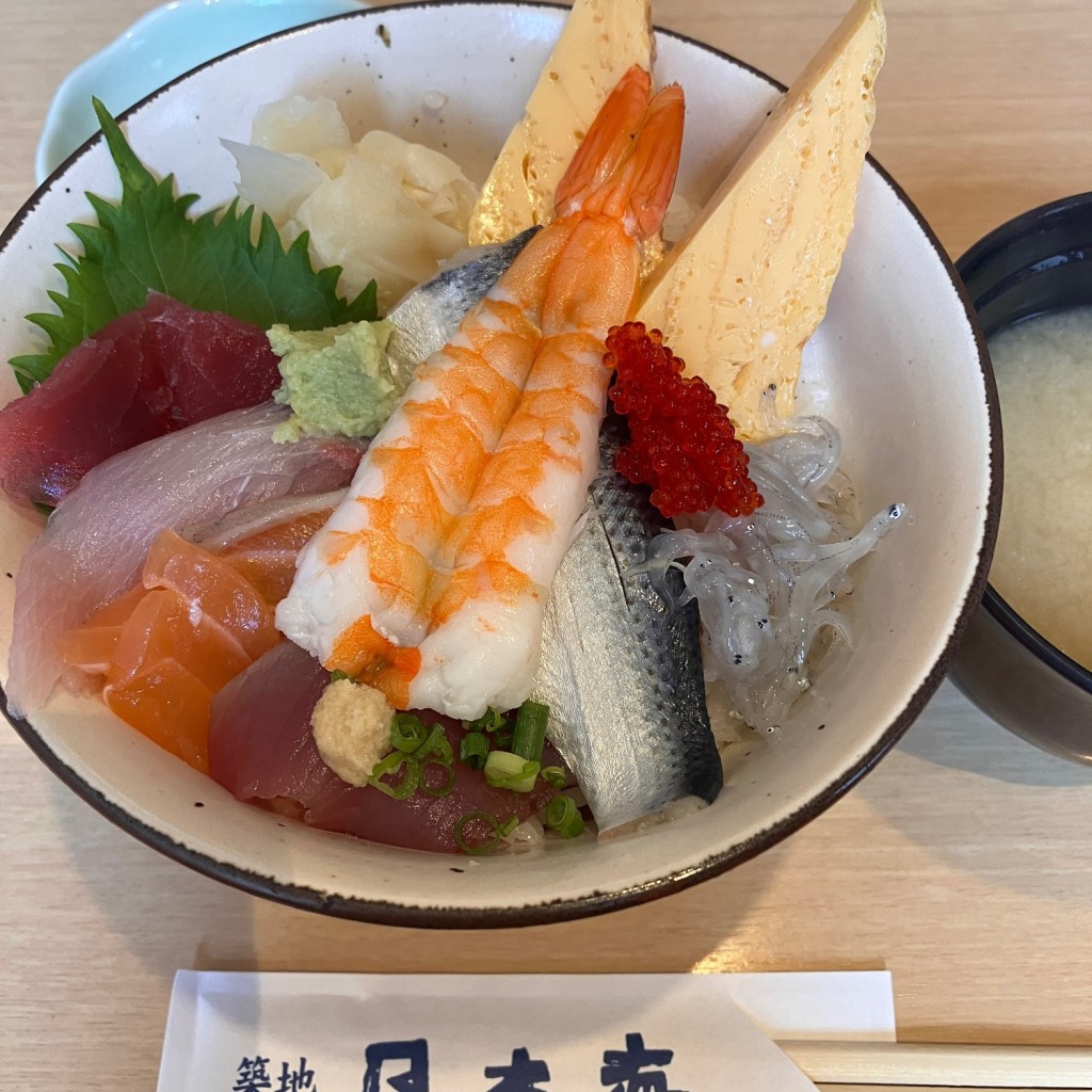 ユーザーが投稿した日替りまかない丼の写真 - 実際訪問したユーザーが直接撮影して投稿した豊洲寿司寿司 築地日本海 豊洲シエルタワー店の写真