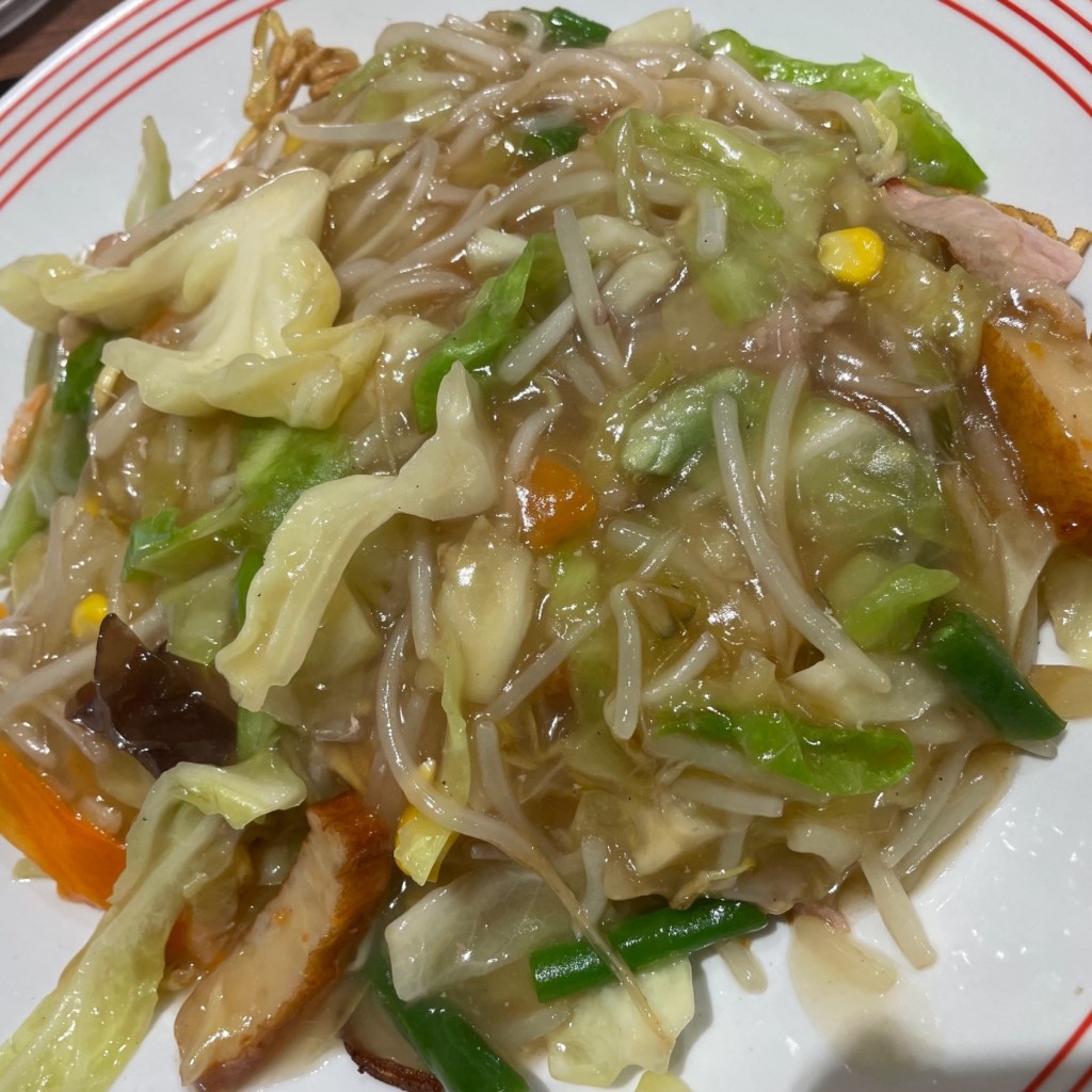 ユーザーが投稿した野菜皿うどんの写真 - 実際訪問したユーザーが直接撮影して投稿した神田駿河台ちゃんぽんリンガーハット JRお茶ノ水店の写真