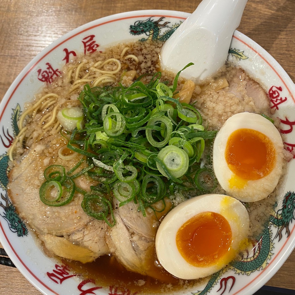 ユーザーが投稿した醤油味玉ラーメンの写真 - 実際訪問したユーザーが直接撮影して投稿した西ユーカリが丘ラーメン専門店ラーメン魁力屋 イオンタウンユーカリが丘店の写真