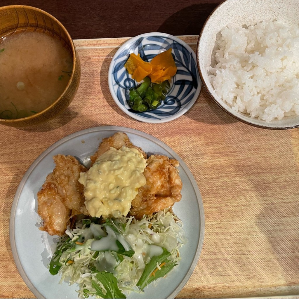 ユーザーが投稿したチキン南蛮定食 シンの写真 - 実際訪問したユーザーが直接撮影して投稿した東塩小路町ステーキすみび和くら 京都ヨドバシ店の写真