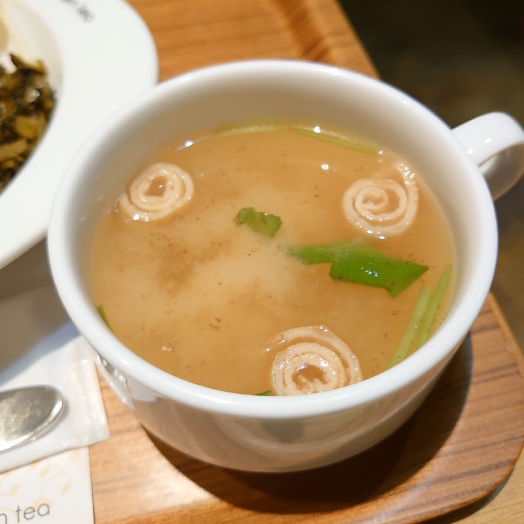 ユーザーが投稿した高菜と豚肉の味噌和えビビンバの写真 - 実際訪問したユーザーが直接撮影して投稿した南幸カフェナナズグリーンティー ジョイナス店の写真