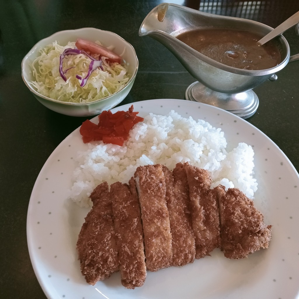 ユーザーが投稿したカツカレーの写真 - 実際訪問したユーザーが直接撮影して投稿した石薬師町洋食レストランミヤコの写真