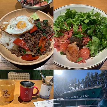 実際訪問したユーザーが直接撮影して投稿した小淵沢町ハンバーガーFOLKWOOD VILLAGE CAFEの写真