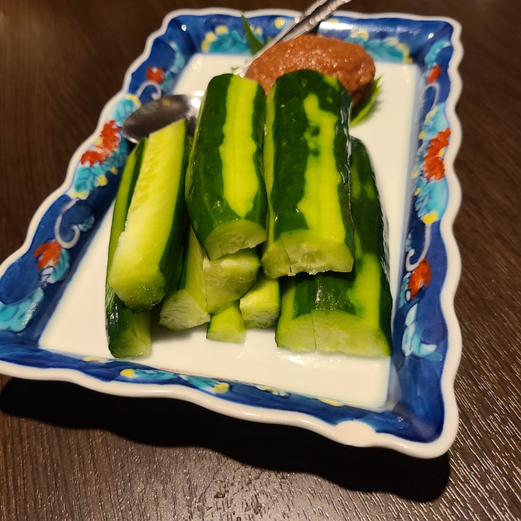 ユーザーが投稿した梅キューの写真 - 実際訪問したユーザーが直接撮影して投稿した神楽坂もつ鍋もつ鍋 やましょう 神楽坂店の写真
