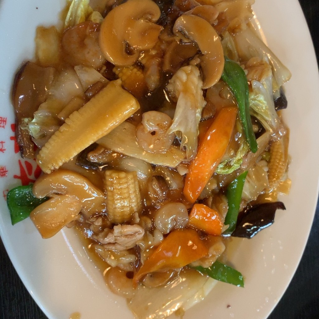 ユーザーが投稿した日替り定食(八宝菜)の写真 - 実際訪問したユーザーが直接撮影して投稿した西山台中華料理中華料理かたおかの写真