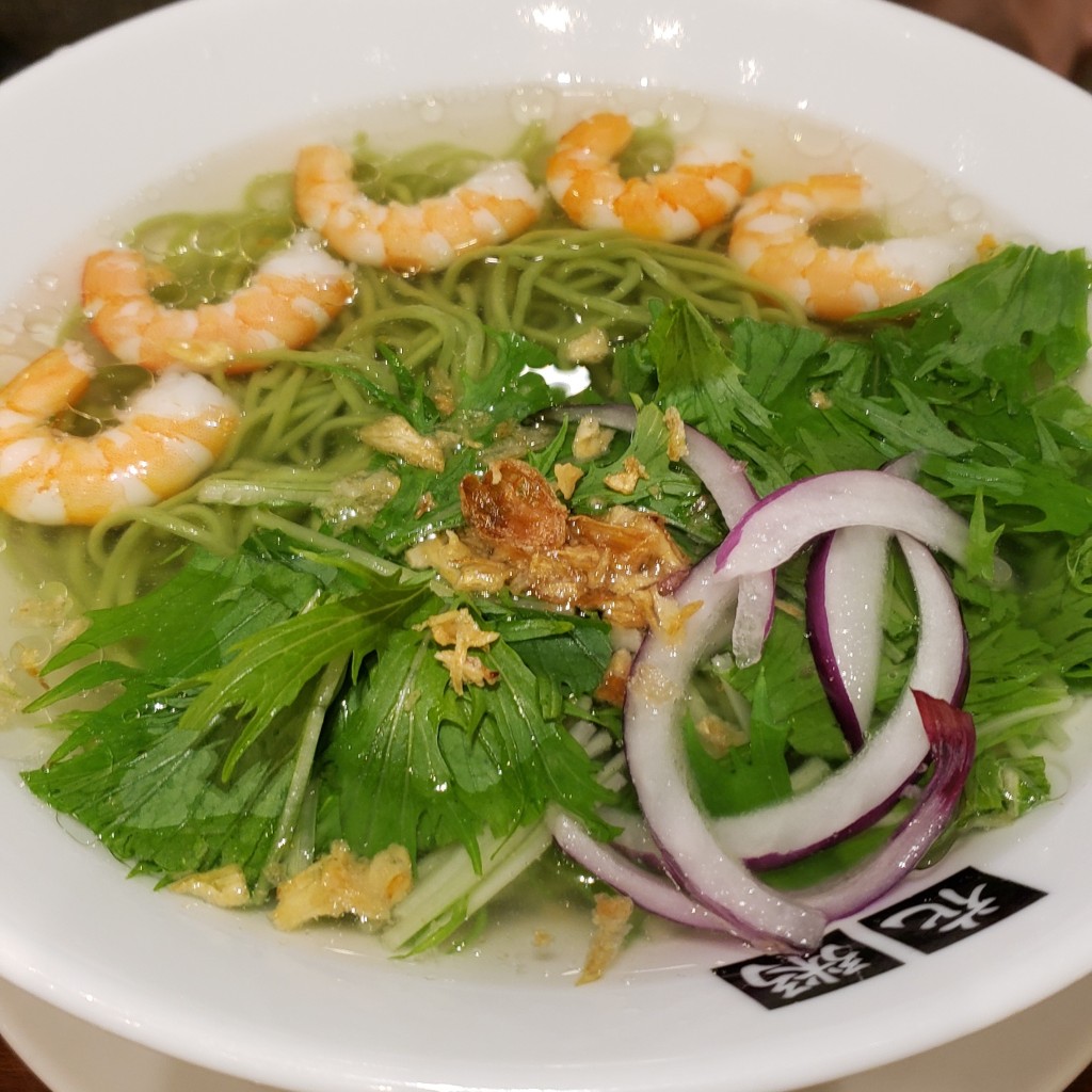 ユーザーが投稿した海老翡翠麺の写真 - 実際訪問したユーザーが直接撮影して投稿したレイクタウン台湾料理台湾料理 花粥の写真