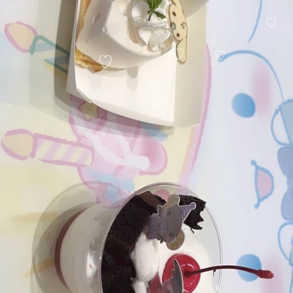 ユーザーが投稿したみるくのチーズケーキの写真 - 実際訪問したユーザーが直接撮影して投稿した落合テーマカフェサンリオレインボー ワールドレストランの写真