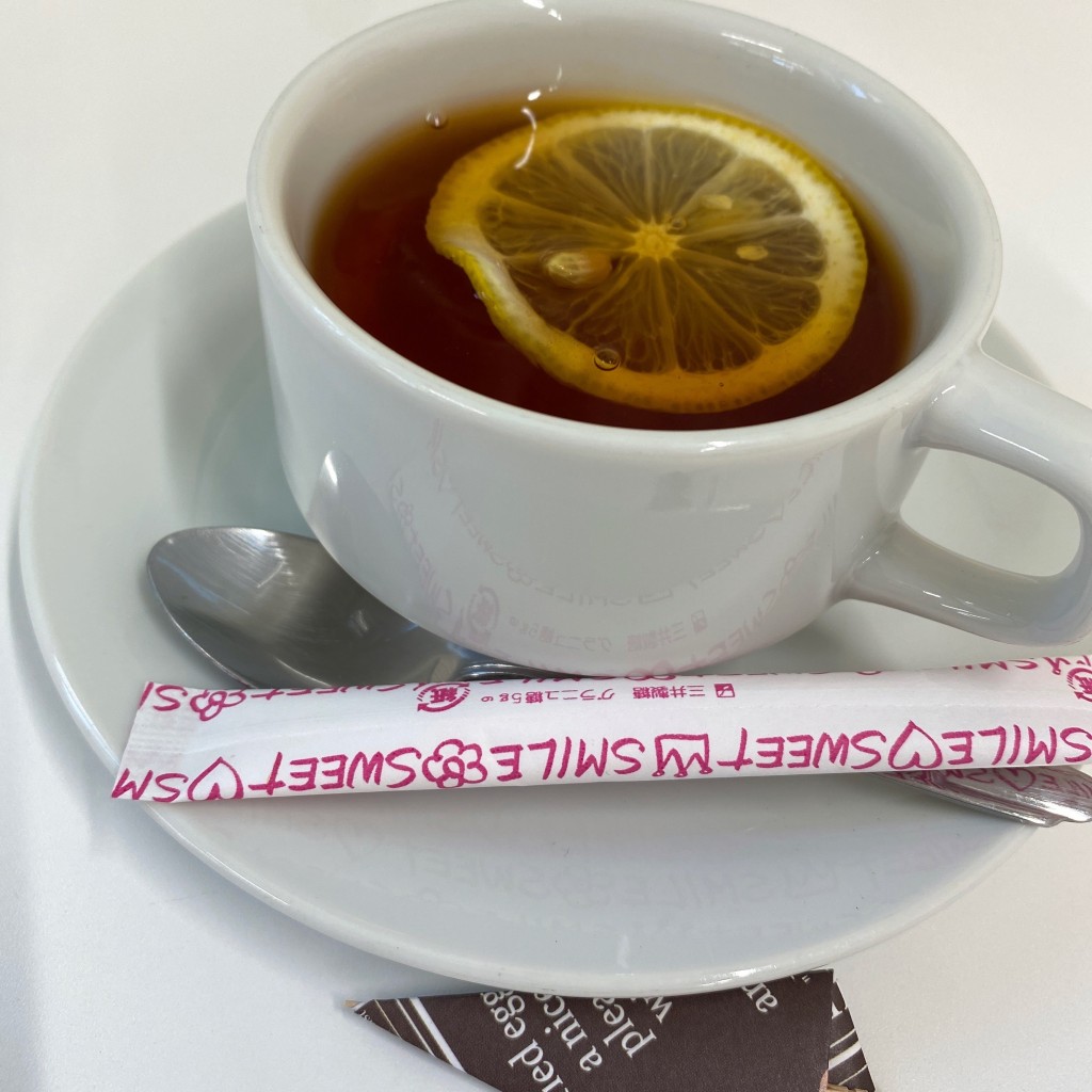 ユーザーが投稿したドリンクセット レモンティーの写真 - 実際訪問したユーザーが直接撮影して投稿した貴崎喫茶店軽食喫茶 なかまの写真