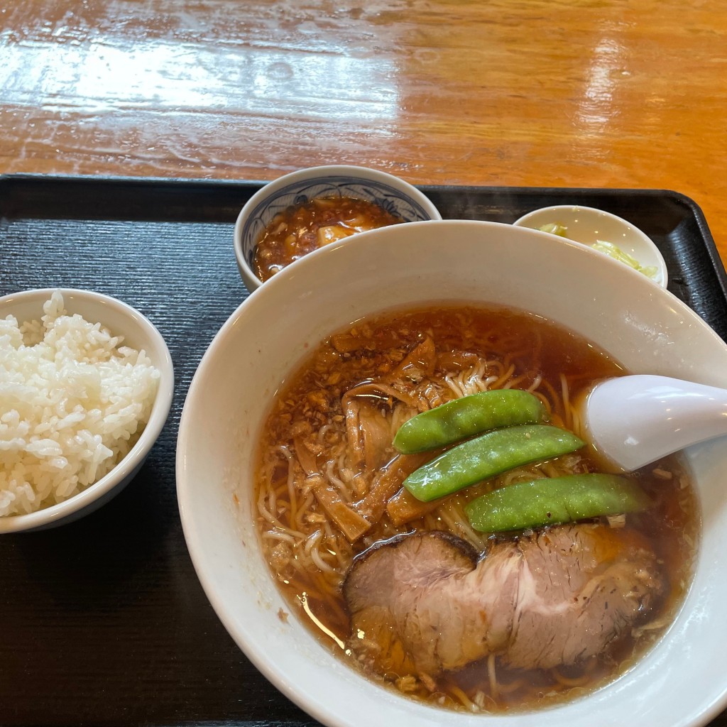 ユーザーが投稿したラーメンセットの写真 - 実際訪問したユーザーが直接撮影して投稿した恵比寿ラーメン専門店香湯ラーメン ちょろり 恵比寿店の写真