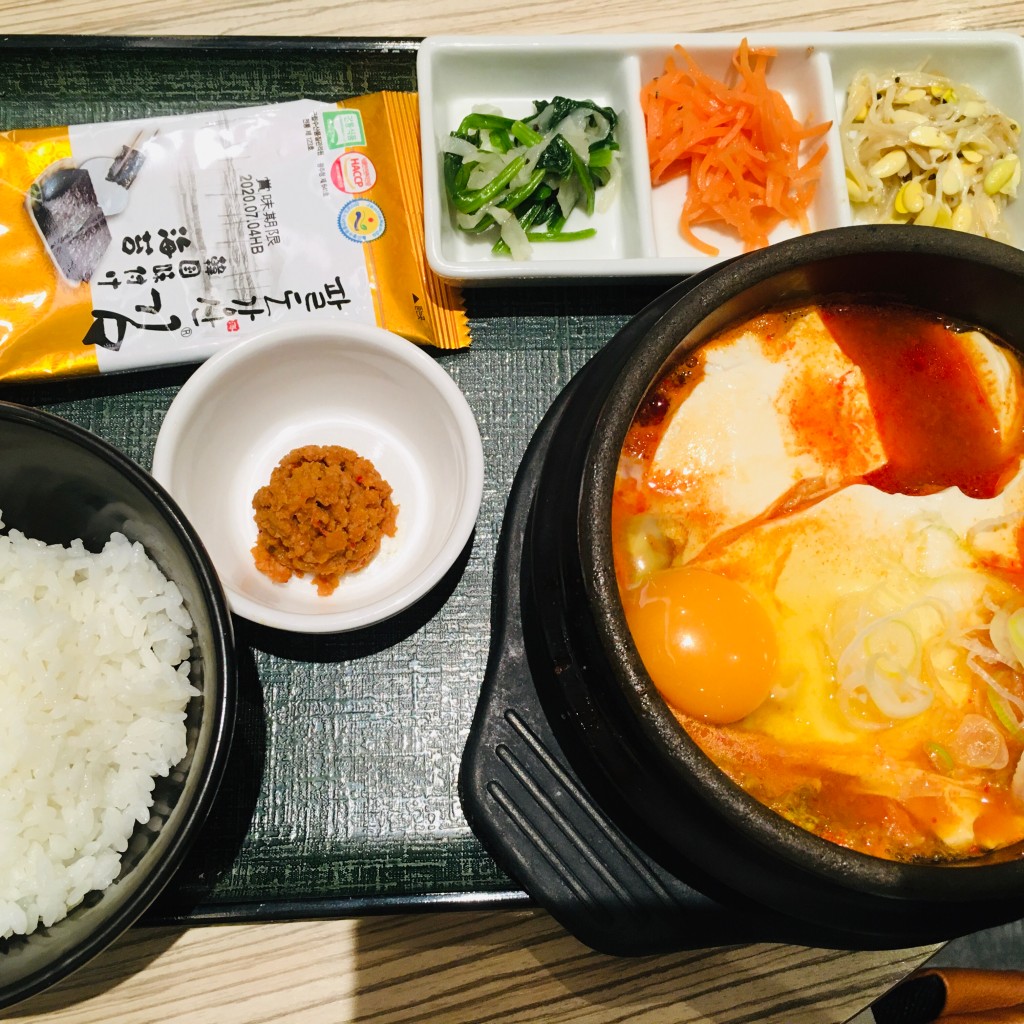 ユーザーが投稿した1480 豚キムチスンドゥブの写真 - 実際訪問したユーザーが直接撮影して投稿した高島韓国料理東京純豆腐 横浜ポルタ店の写真