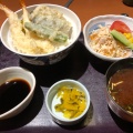 天丼セット - 実際訪問したユーザーが直接撮影して投稿した平野中川原ファミリーレストラン和食さと 上野白鳳店の写真のメニュー情報