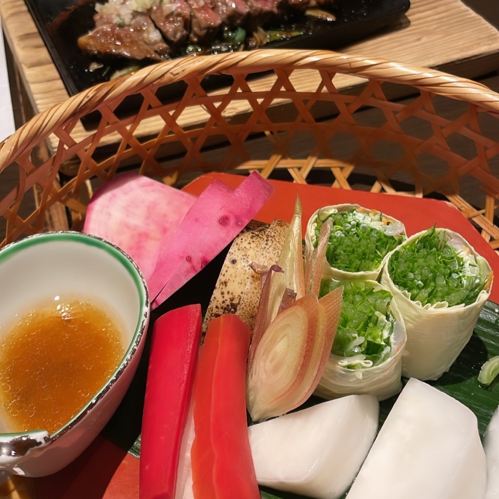 ユーザーが投稿した季節のかご盛りサラダの写真 - 実際訪問したユーザーが直接撮影して投稿した東塩小路町京料理京やさい料理 接方来 京都タワー店の写真