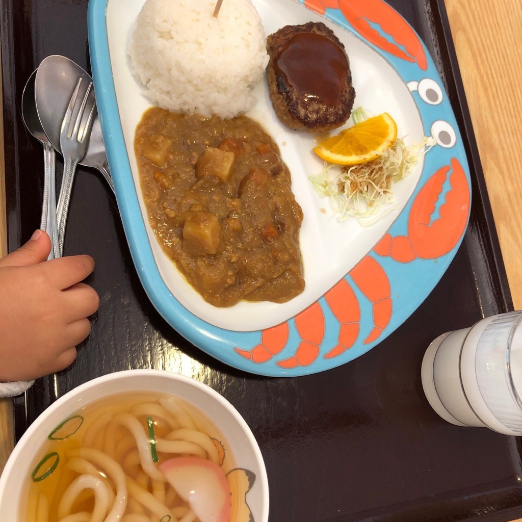 ユーザーが投稿したお子様カレーの写真 - 実際訪問したユーザーが直接撮影して投稿した和白丘うどん麺勝 和白店の写真