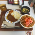 牛丼Wセットランチ - 実際訪問したユーザーが直接撮影して投稿した樫原分田牛丼すき家 西京区樫原店の写真のメニュー情報