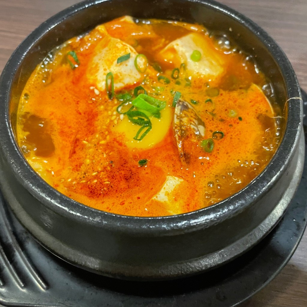 ユーザーが投稿したあさりスンドゥブの写真 - 実際訪問したユーザーが直接撮影して投稿した花園韓国料理韓激 新潟駅前店の写真