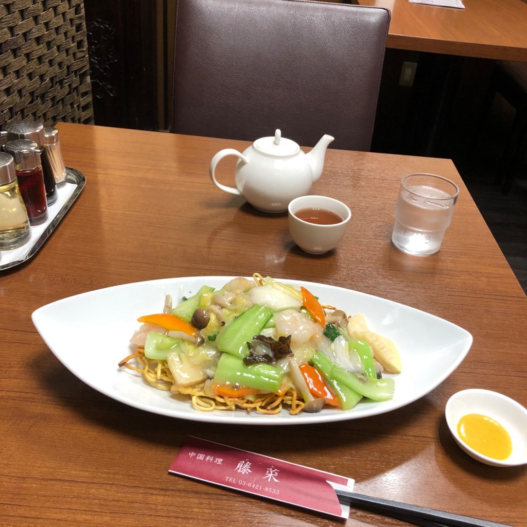 ユーザーが投稿した海老炒麺の写真 - 実際訪問したユーザーが直接撮影して投稿した上池台中華料理中国料理 藤菜の写真