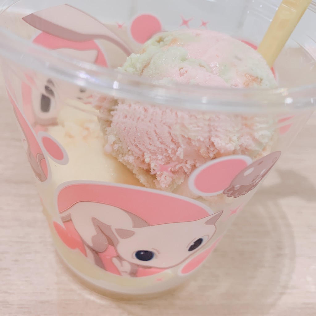 ユーザーが投稿したポケモンSWカップミュウの写真 - 実際訪問したユーザーが直接撮影して投稿した潮江アイスクリームサーティワンアイスクリーム  あまがさきキューズモール店の写真