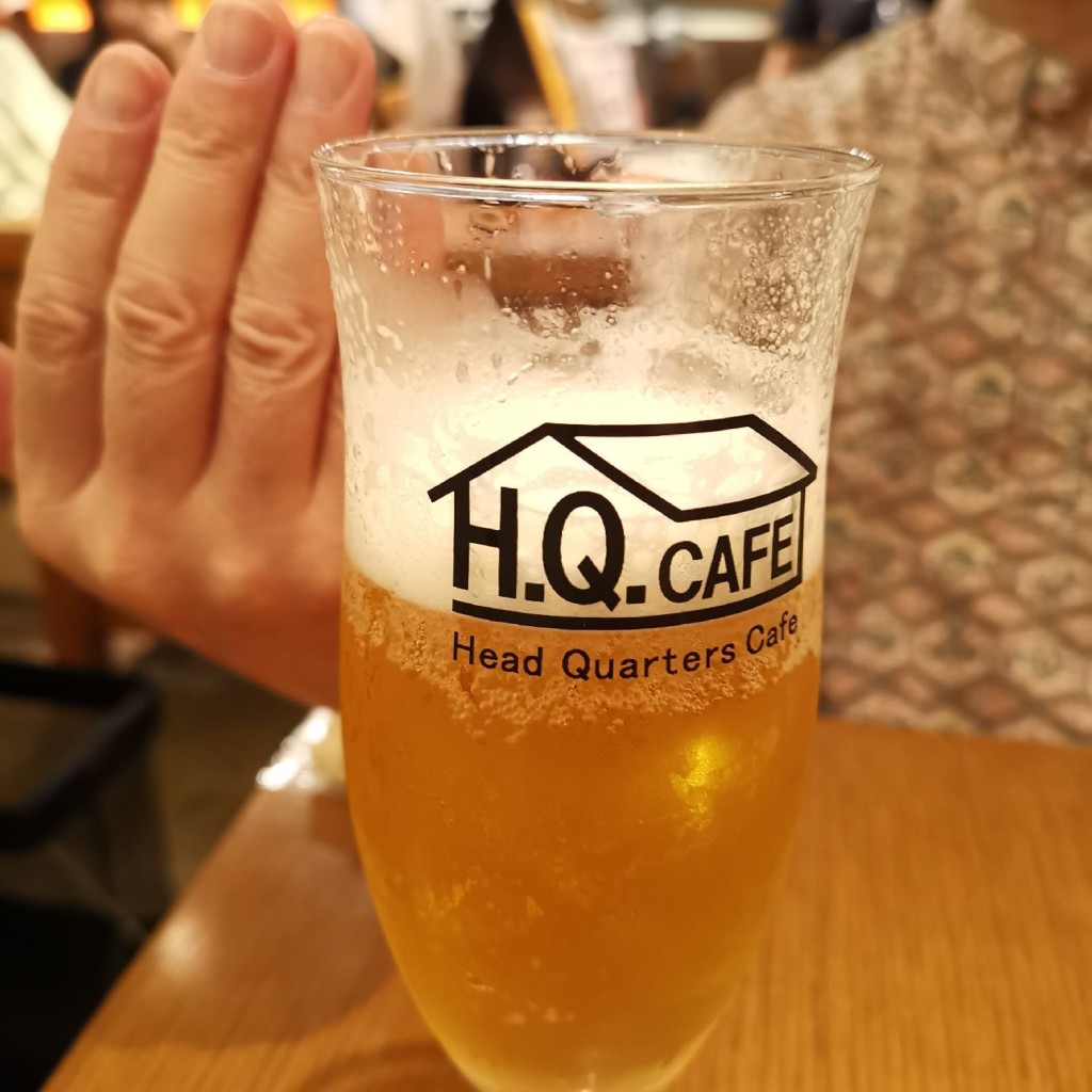 ユーザーが投稿した生ビールの写真 - 実際訪問したユーザーが直接撮影して投稿した西新宿カフェH.Q.CAFE 新宿店の写真