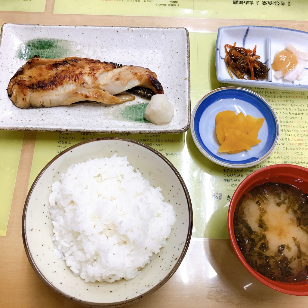 ユーザーが投稿した銀ダラ定食の写真 - 実際訪問したユーザーが直接撮影して投稿した若松町魚介 / 海鮮料理きくよ食堂 本店の写真