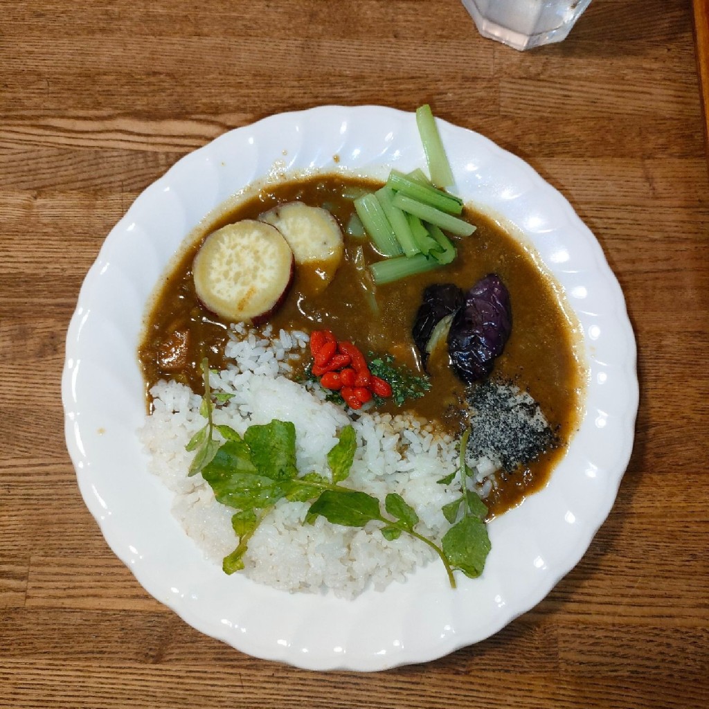 ユーザーが投稿した野菜カレーの写真 - 実際訪問したユーザーが直接撮影して投稿した谷中カレー薬膳カレーじねんじょ 谷中店の写真