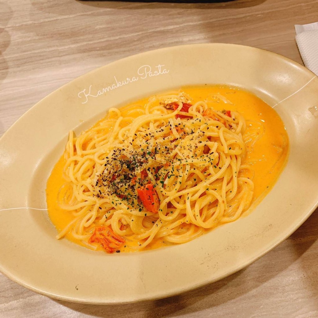 ユーザーが投稿したサーモンのトマトの写真 - 実際訪問したユーザーが直接撮影して投稿した新宿パスタ鎌倉パスタ Kamakurapasta Fresca ルミネエスト店の写真