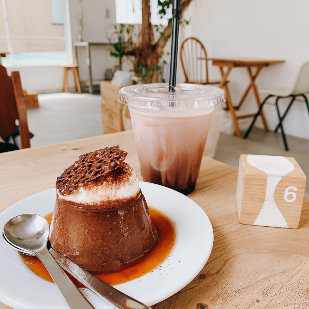 ユーザーが投稿したチョコプリンの写真 - 実際訪問したユーザーが直接撮影して投稿した大博町カフェalu coffee (或珈琲)の写真