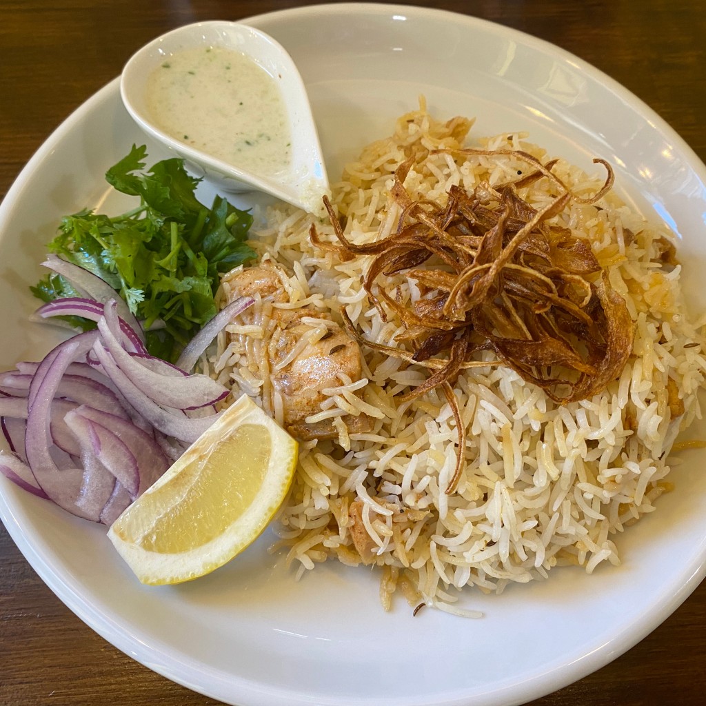 ユーザーが投稿したチキンの写真 - 実際訪問したユーザーが直接撮影して投稿した白山町インド料理ジョニーのビリヤニの写真