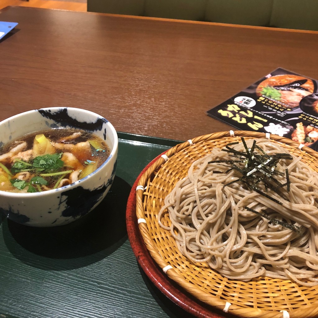 ユーザーが投稿した豚つけ蕎麦の写真 - 実際訪問したユーザーが直接撮影して投稿した谷塚上町その他飲食店湯あがりキッチン・一休 草加店の写真