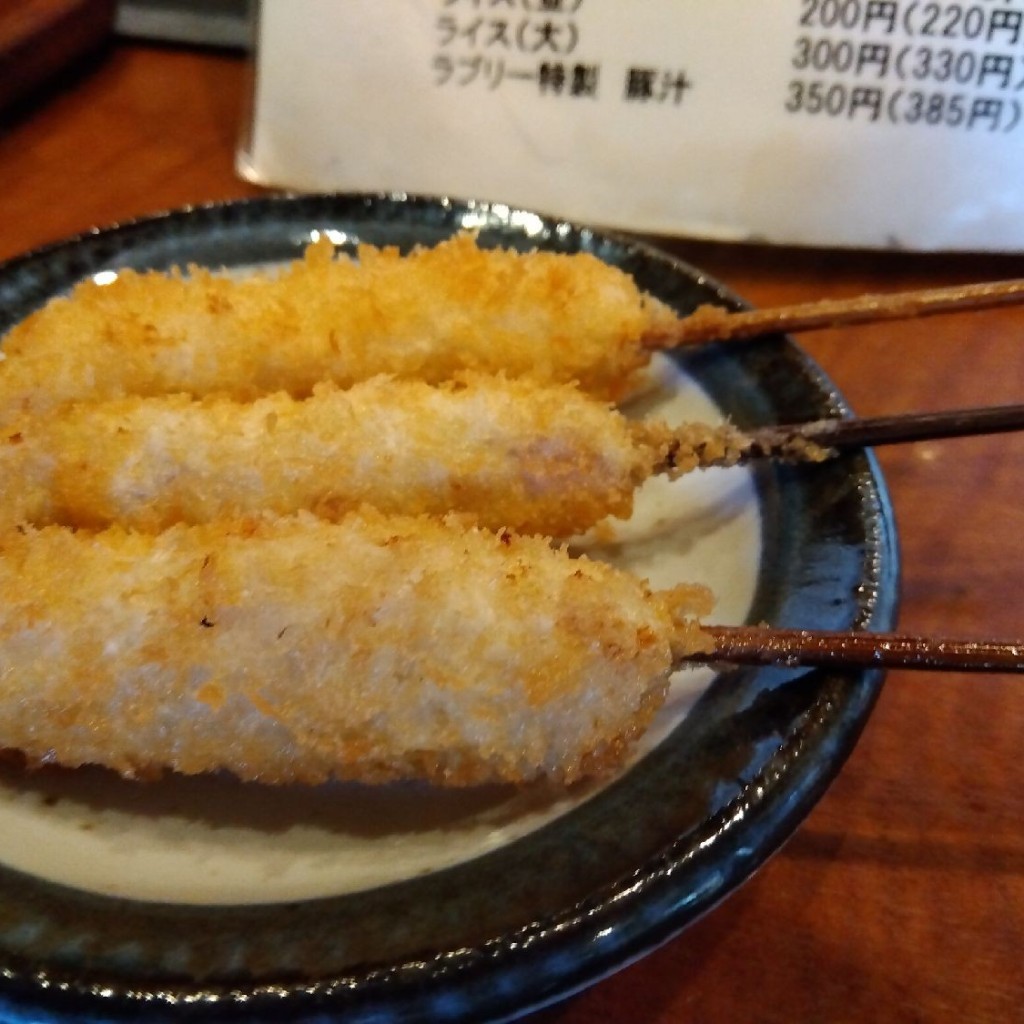 ユーザーが投稿した味噌おでんと串カツの写真 - 実際訪問したユーザーが直接撮影して投稿した東桜居酒屋串かつラブリーの写真