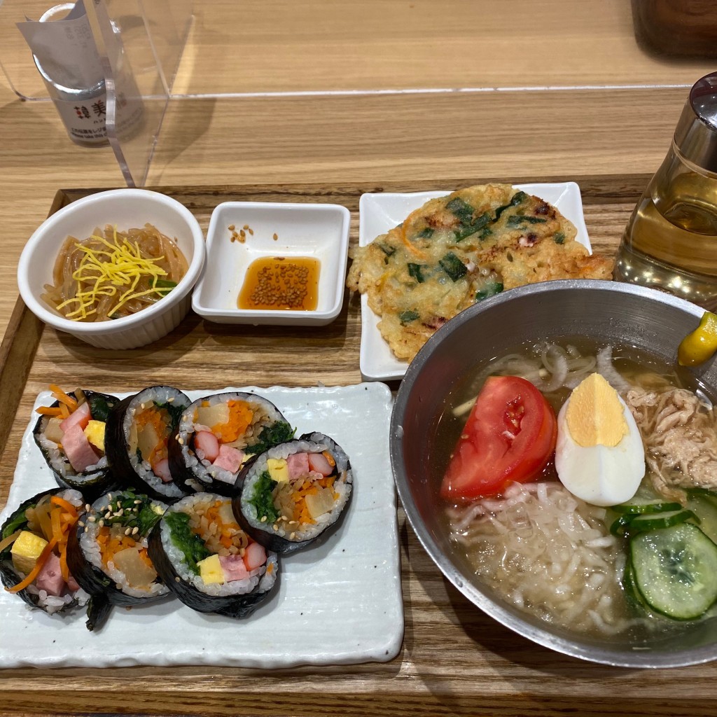 ユーザーが投稿した冷麺/キンパの写真 - 実際訪問したユーザーが直接撮影して投稿した韓国料理韓美膳 ららぽーと愛知東郷店の写真
