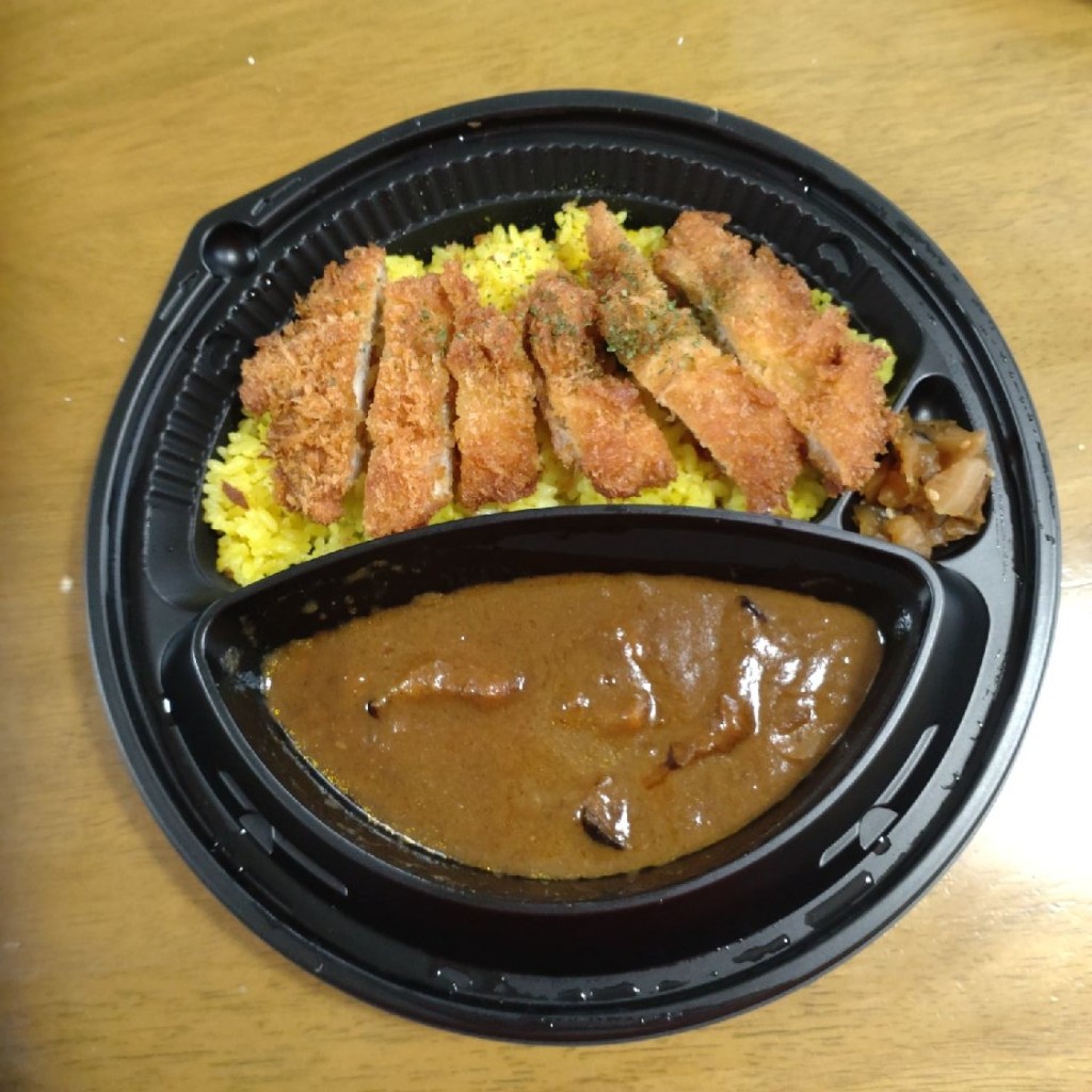 ユーザーが投稿したナスとレンコンのCurryチキンカツトッピングの写真 - 実際訪問したユーザーが直接撮影して投稿した広白石カレーつぼやきカレー キートン 広店の写真