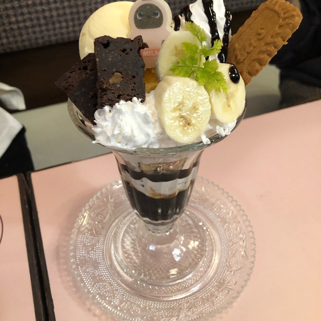 ユーザーが投稿したパフェセット チョコバナナの写真 - 実際訪問したユーザーが直接撮影して投稿した堀川町カフェラボットカフェの写真