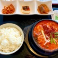 スンドゥブチゲ定食 - 実際訪問したユーザーが直接撮影して投稿した米原韓国料理韓家飯 KENARIの写真のメニュー情報