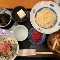 稲庭うどんとマグロ中落ち丼 - 実際訪問したユーザーが直接撮影して投稿した小石川懐石料理 / 割烹小石川 かとうの写真のメニュー情報