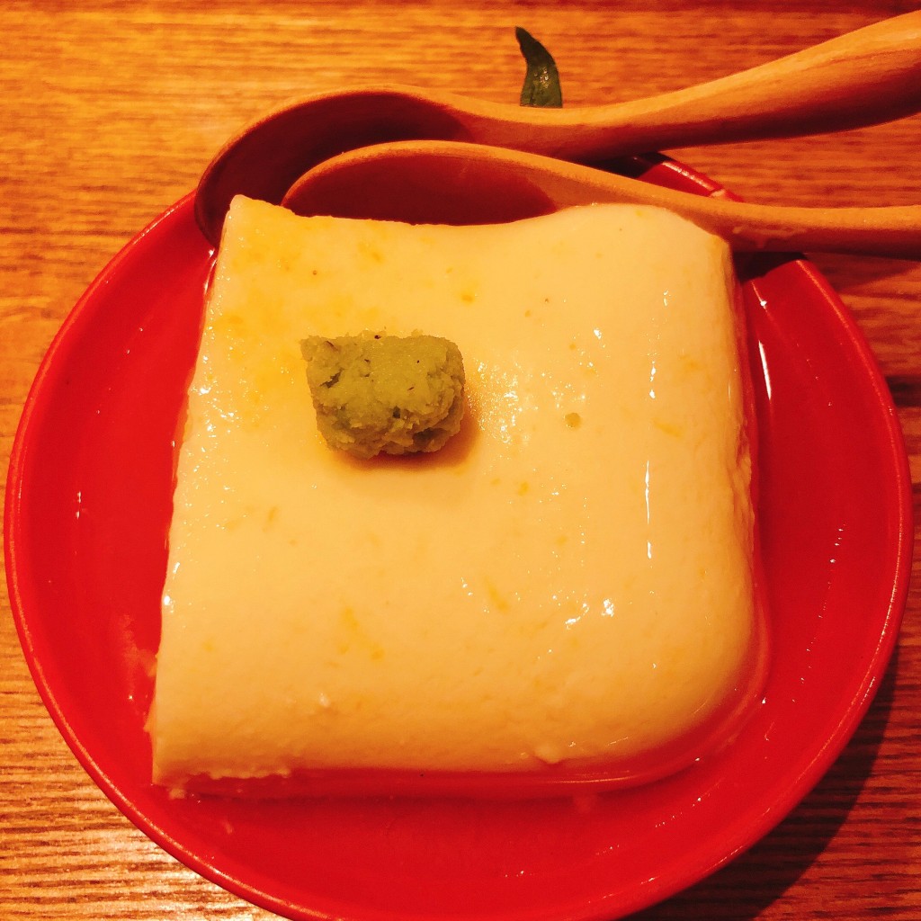 ユーザーが投稿したゆず味噌豆腐の写真 - 実際訪問したユーザーが直接撮影して投稿した高田馬場居酒屋馬場六区の写真