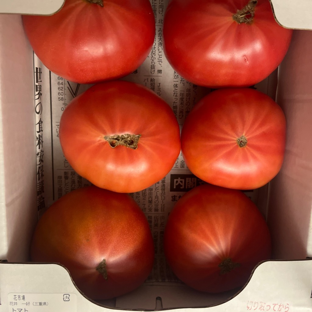 ユーザーが投稿したトマトの写真 - 実際訪問したユーザーが直接撮影して投稿した長島町駒江カフェ花市場 テイクアウトショップの写真