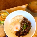 肉味噌丼定食 - 実際訪問したユーザーが直接撮影して投稿したカフェ糀屋カフェの写真のメニュー情報