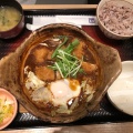 チキン味噌かつ煮定食 - 実際訪問したユーザーが直接撮影して投稿した公園通り西定食屋大戸屋 パークプレイス大分店の写真のメニュー情報