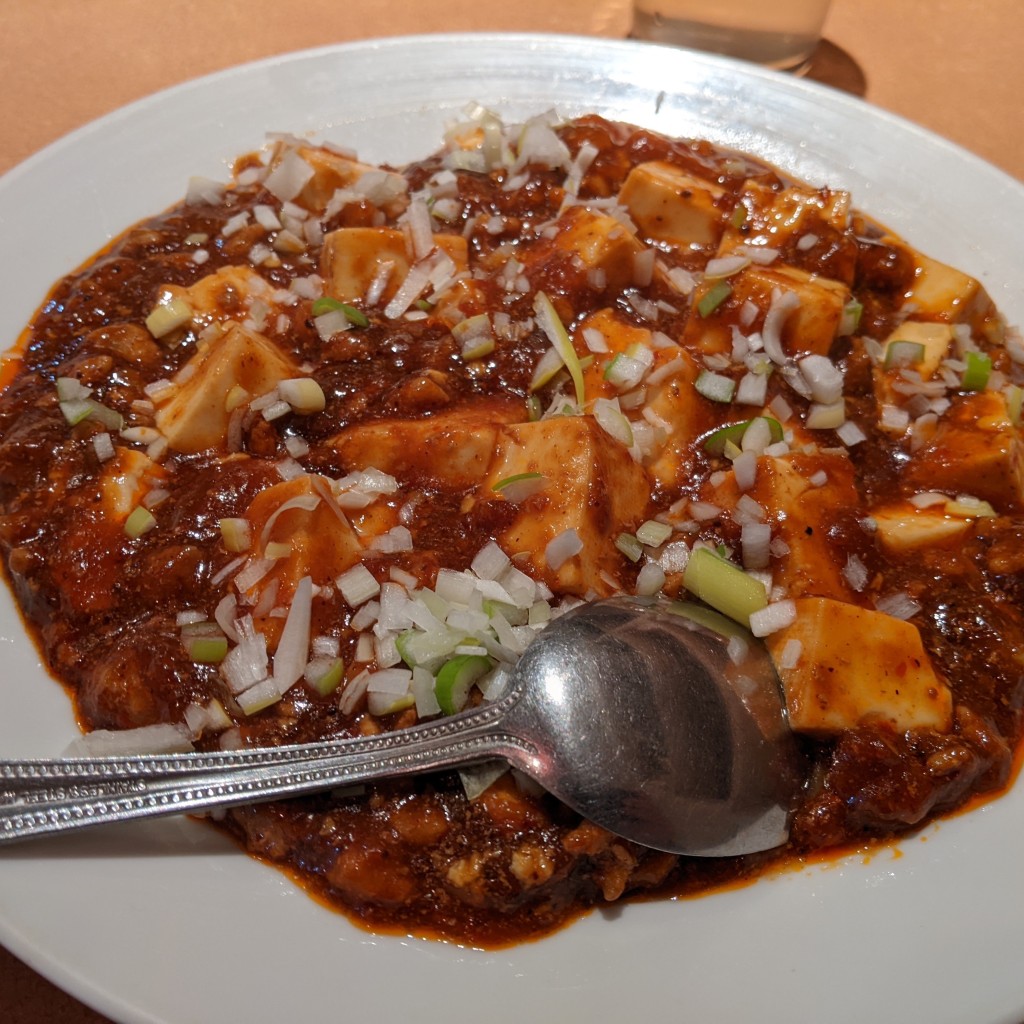 ユーザーが投稿した麻婆豆腐の写真 - 実際訪問したユーザーが直接撮影して投稿した上野台湾料理台湾料理 新東洋の写真