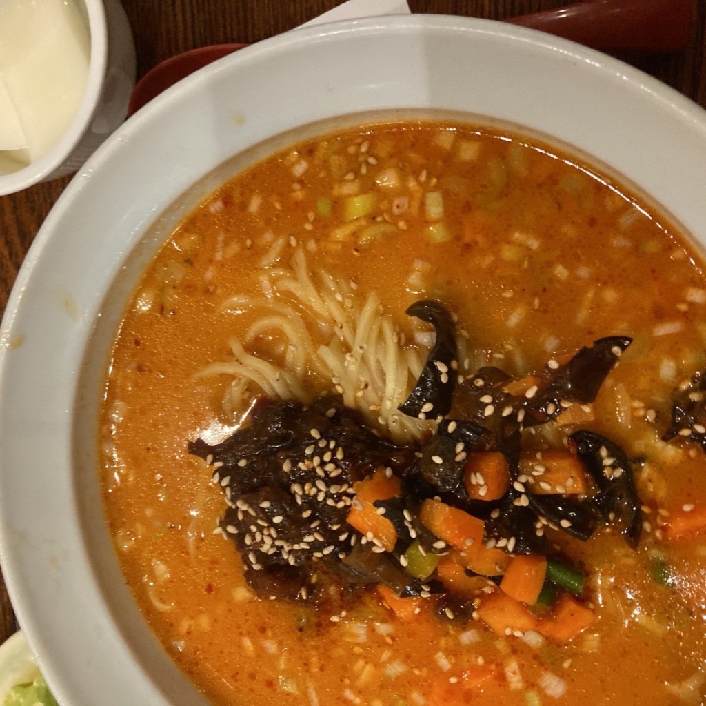 ユーザーが投稿した坦々麺セットの写真 - 実際訪問したユーザーが直接撮影して投稿した大久保四川料理ダイラバ食堂 東新宿店の写真