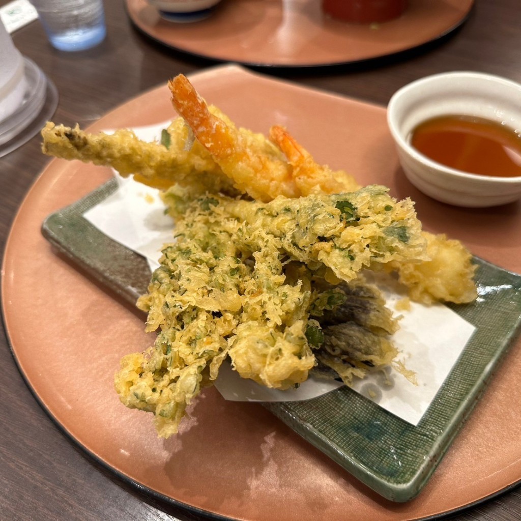 ユーザーが投稿したセット天ぷらの写真 - 実際訪問したユーザーが直接撮影して投稿した中島地先海ほたる和食 / 日本料理木更津庵の写真