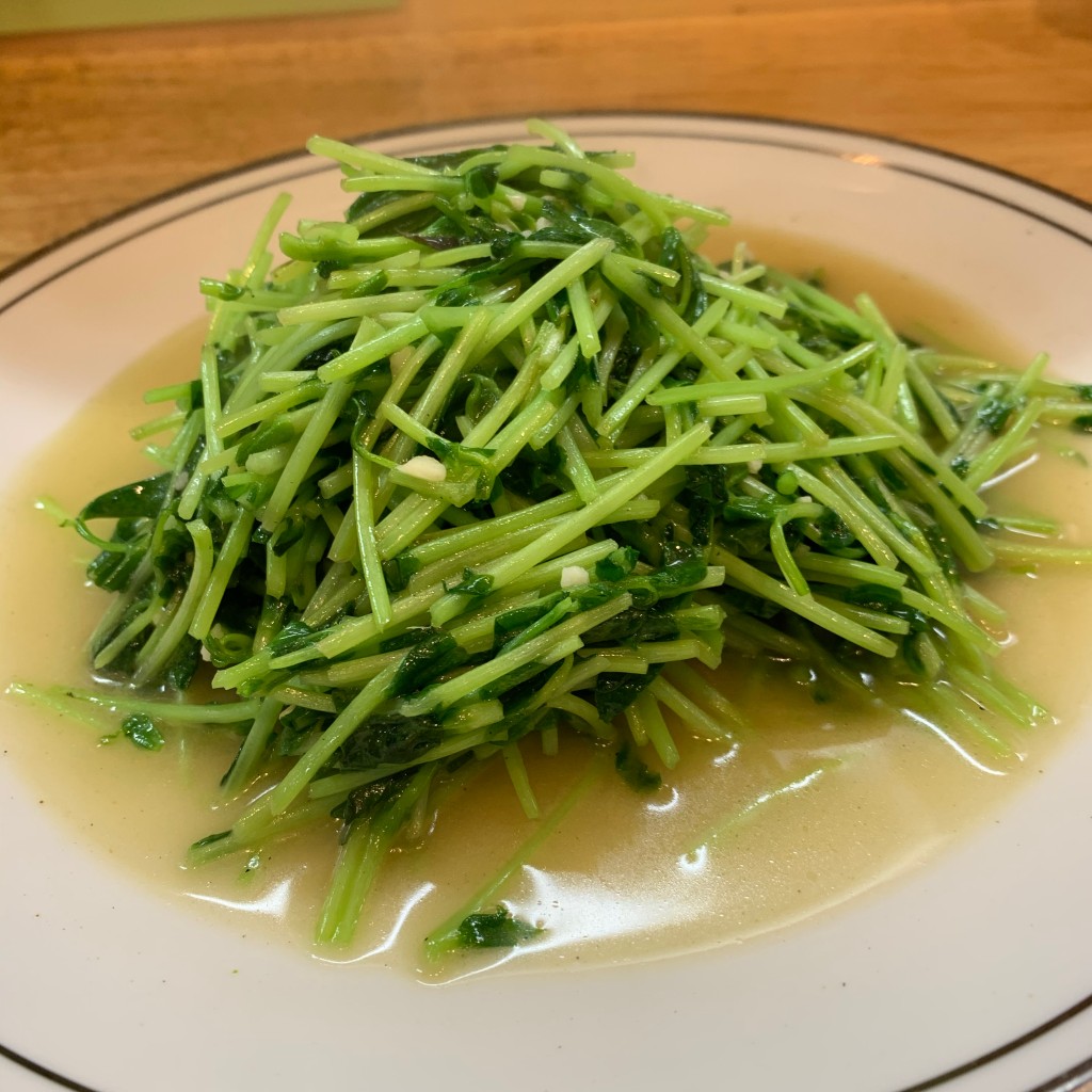 ユーザーが投稿した青菜炒めの写真 - 実際訪問したユーザーが直接撮影して投稿した上野餃子昇龍の写真